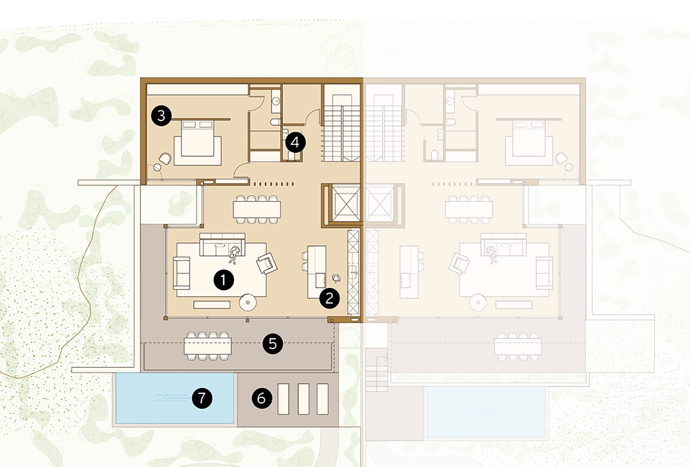 planta dia casa familiar costa-brava